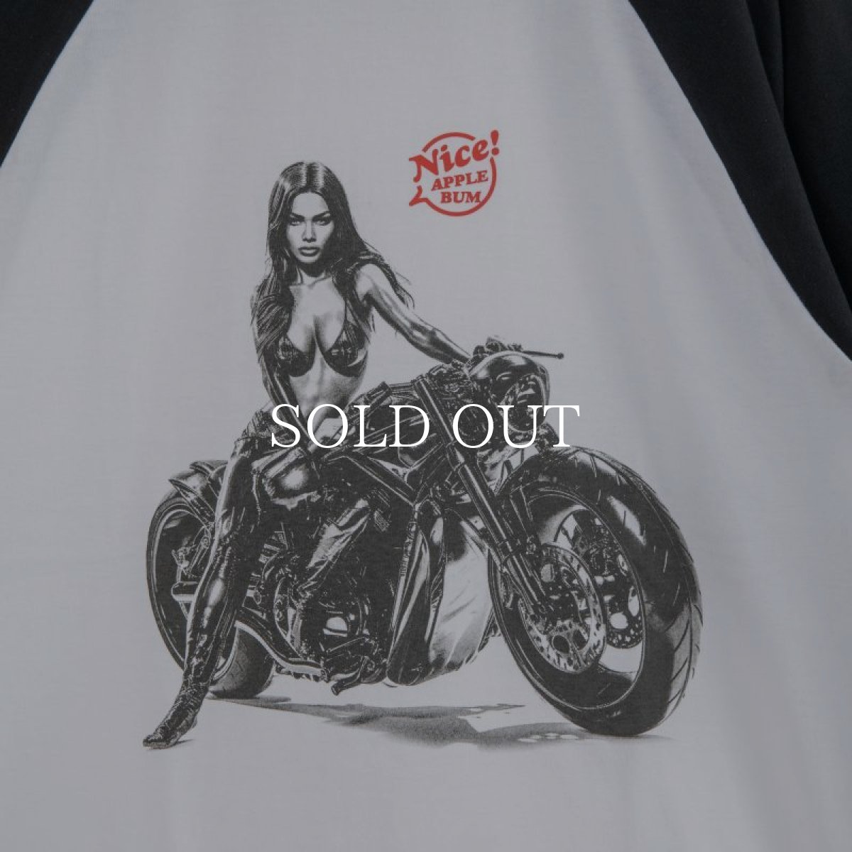 画像3: APPLEBUM  "Nice! APPLEBUM" 3/4 Sleeve Raglan T-shirt (3)