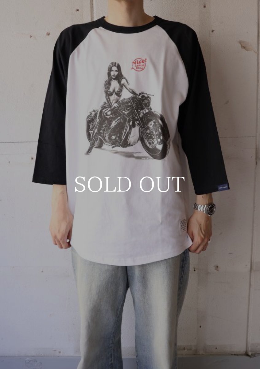 画像8: APPLEBUM  "Nice! APPLEBUM" 3/4 Sleeve Raglan T-shirt (8)