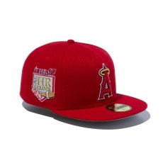 画像1: NEW ERA  59FIFTY Shohei Ohtani American League MVP & Home Runs Leaders ロサンゼルス・エンゼルス HRパッチ スカーレット (1)