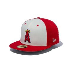 画像2: NEW ERA  59FIFTY Shohei Ohtani American League MVP & Home Runs Leaders ロサンゼルス・エンゼルス HRパッチ スカーレット / クロームホワイト (2)