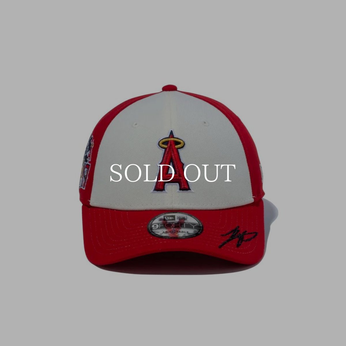 画像4: NEW ERA  9FORTY Shohei Ohtani American League MVP & Home Runs Leaders ロサンゼルス・エンゼルス スカーレット / クロームホワイト (4)