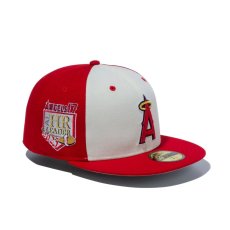 画像1: NEW ERA  59FIFTY Shohei Ohtani American League MVP & Home Runs Leaders ロサンゼルス・エンゼルス HRパッチ スカーレット / クロームホワイト (1)