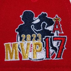 画像6: NEW ERA  9FORTY Shohei Ohtani American League MVP & Home Runs Leaders ロサンゼルス・エンゼルス スカーレット / クロームホワイト (6)