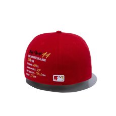 画像2: NEW ERA  59FIFTY Shohei Ohtani American League MVP & Home Runs Leaders ロサンゼルス・エンゼルス HRパッチ スカーレット (2)