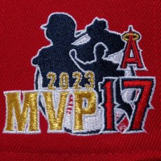 画像12: NEW ERA  59FIFTY Shohei Ohtani American League MVP & Home Runs Leaders ロサンゼルス・エンゼルス スカーレット × ゴールド (12)