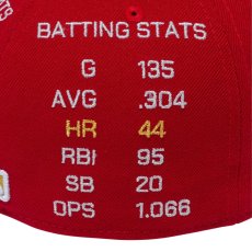 画像9: NEW ERA  59FIFTY Shohei Ohtani American League MVP & Home Runs Leaders ロサンゼルス・エンゼルス スカーレット × ゴールド (9)