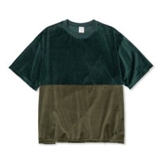 画像2: CALEE  BICOLOR VELOUR DROP SHOULDER CS (2)