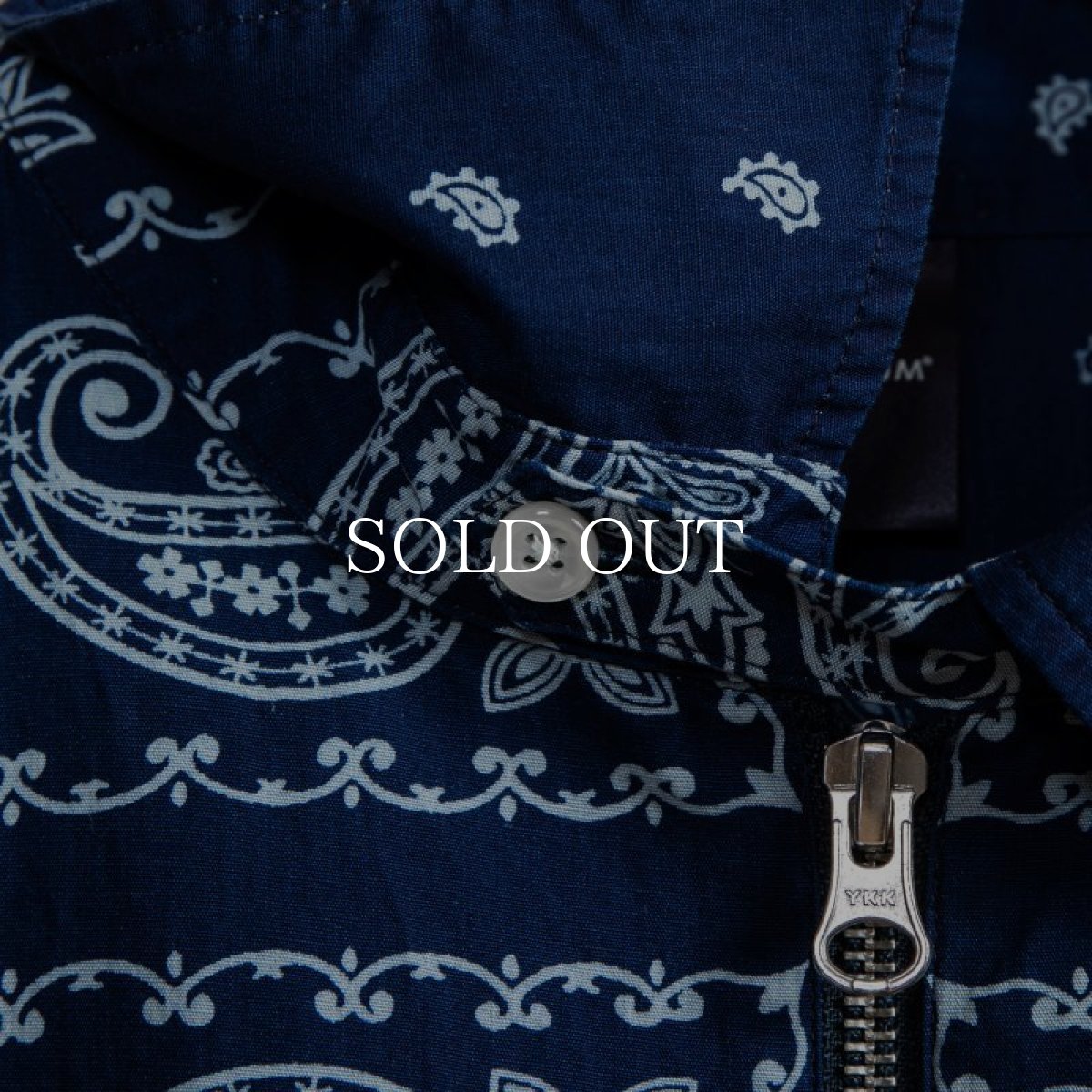 画像5: APPLEBUM  Indigo Paisley Zip Up Shirt Jacket (5)
