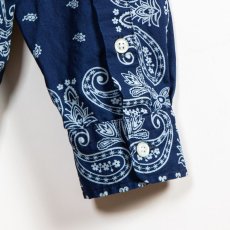 画像6: APPLEBUM  Indigo Paisley Zip Up Shirt Jacket (6)