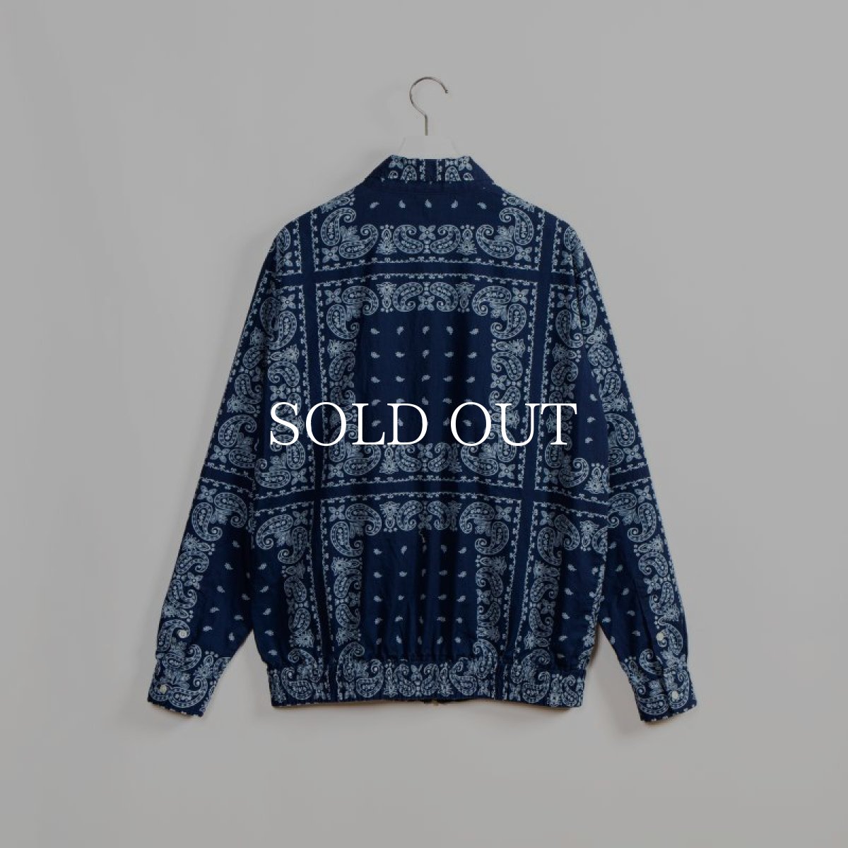 画像3: APPLEBUM  Indigo Paisley Zip Up Shirt Jacket (3)