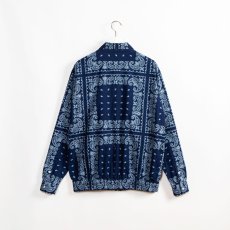 画像3: APPLEBUM  Indigo Paisley Zip Up Shirt Jacket (3)