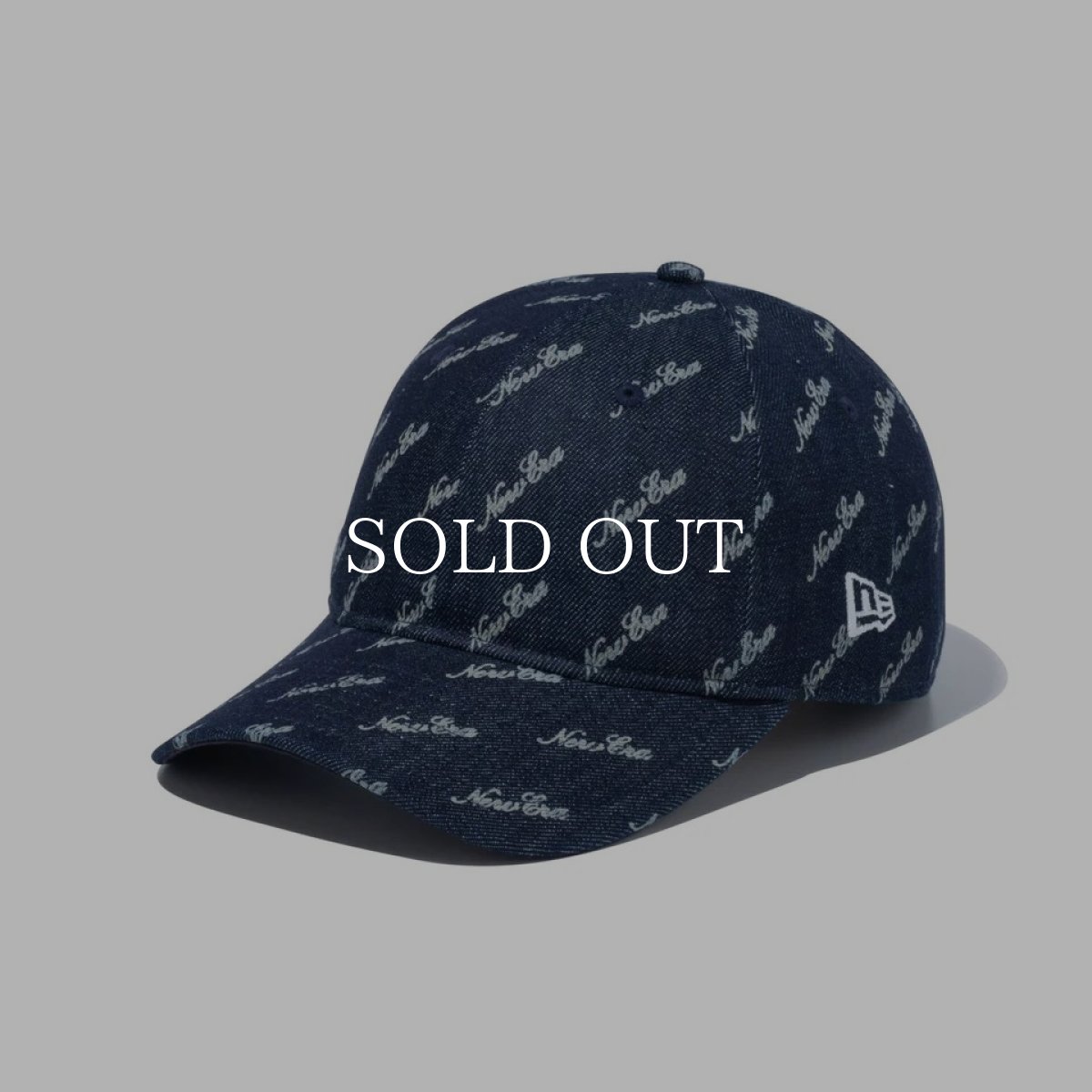 画像1: NEW ERA  9TWENTY Denim Monogram インディゴデニム (1)