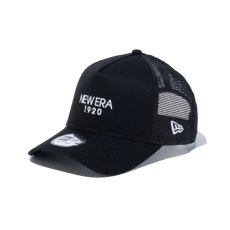 画像1: NEW ERA  9FORTY A-Frame トラッカー NEW ERA 1920 ブラック × ホワイト (1)