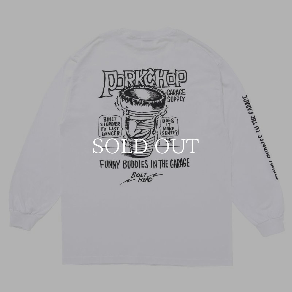 画像2: PORKCHOP GARAGE SUPPLY  BOLT HEAD L/S TEE (2)