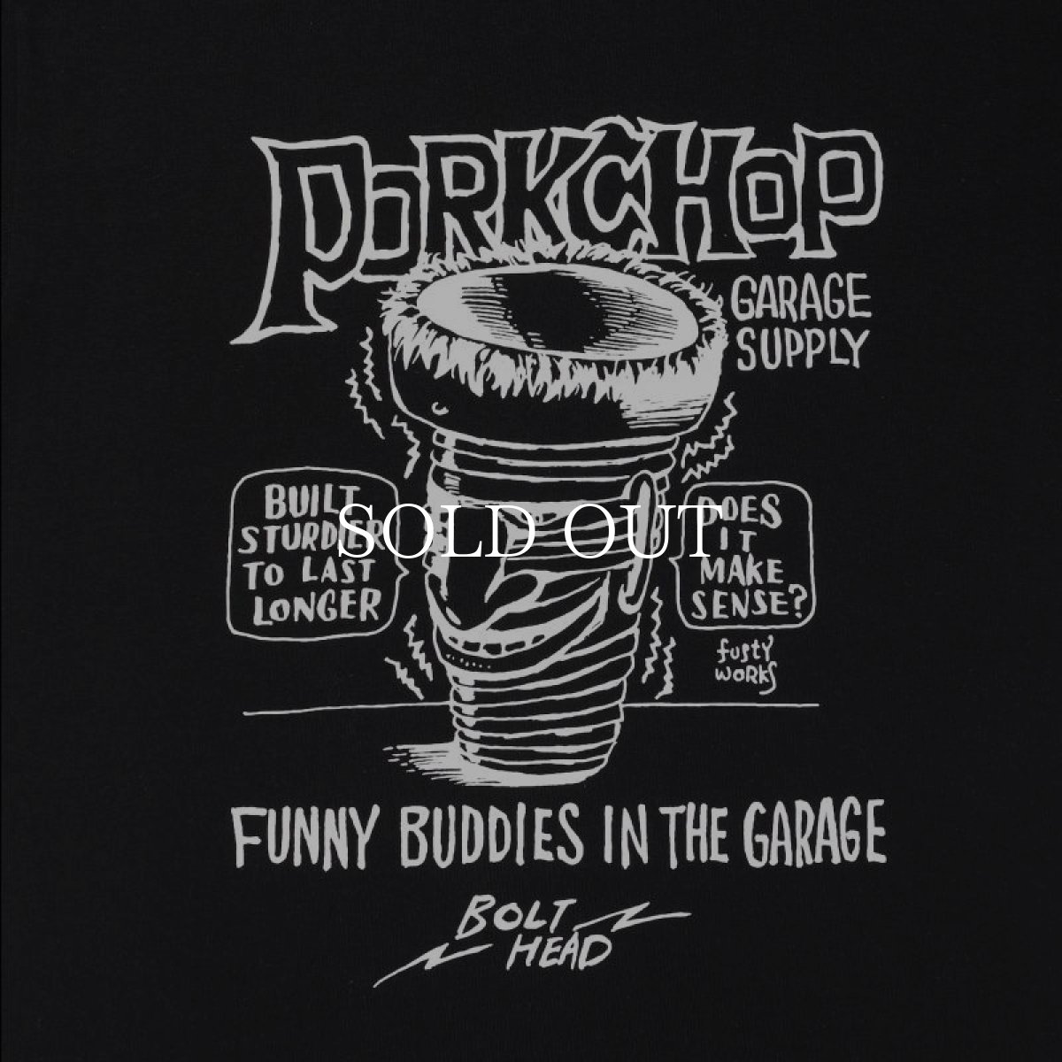 画像3: PORKCHOP GARAGE SUPPLY  BOLT HEAD TEE (3)
