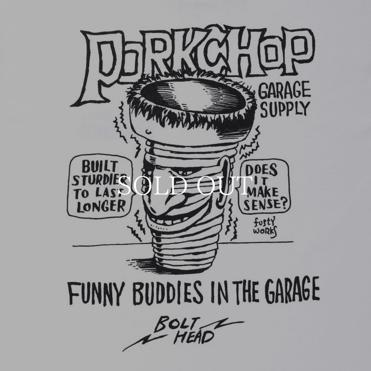 画像5: PORKCHOP GARAGE SUPPLY  BOLT HEAD L/S TEE (5)