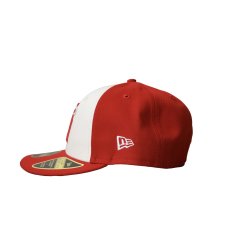 画像2: NEW ERA  LP 59FIFTY オンフィールド 2024 MLB City Connect ロサンゼルス・エンゼルス クロームホワイト / レッド (2)