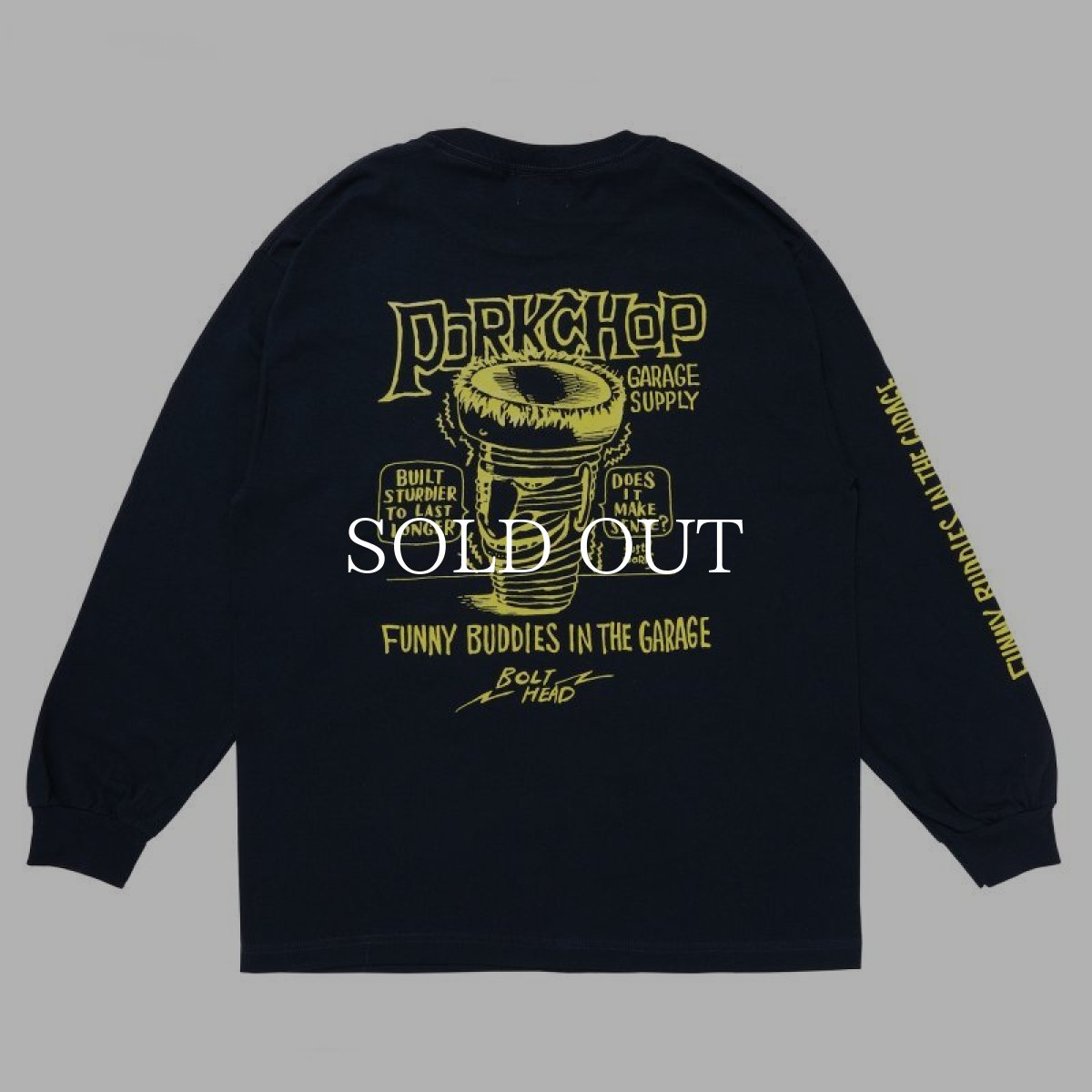 画像12: PORKCHOP GARAGE SUPPLY  BOLT HEAD L/S TEE (12)