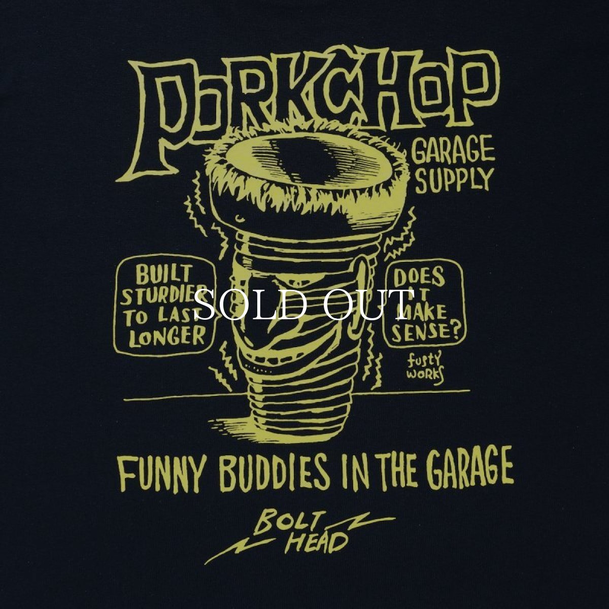 画像14: PORKCHOP GARAGE SUPPLY  BOLT HEAD L/S TEE (14)