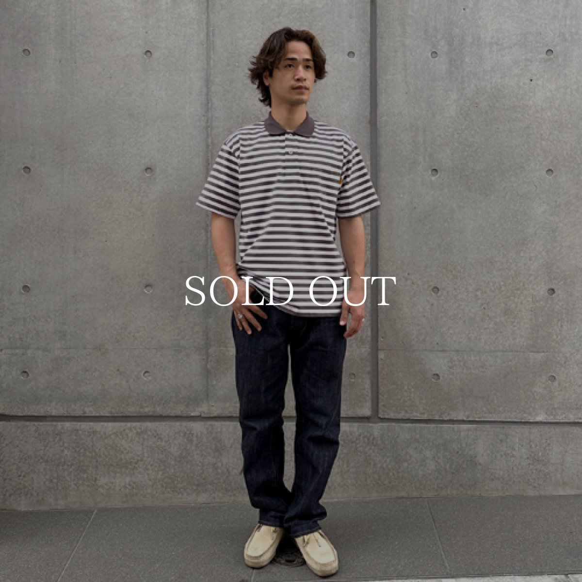 画像4: STANDARD CALIFORNIA  SD Heavyweight Border Polo Shirt (4)