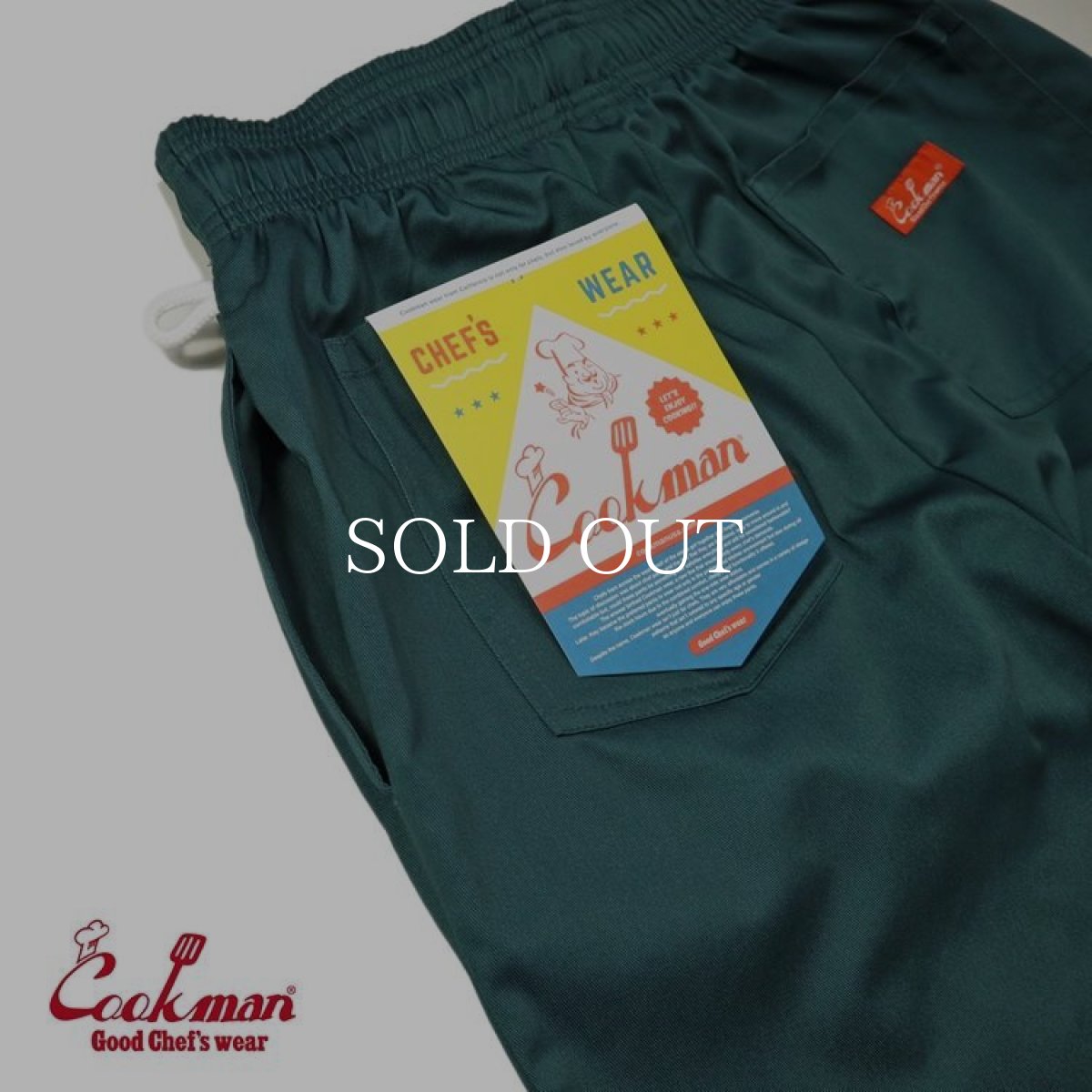 画像5: COOKMAN  Chef Pants Short Lincoln Green (5)