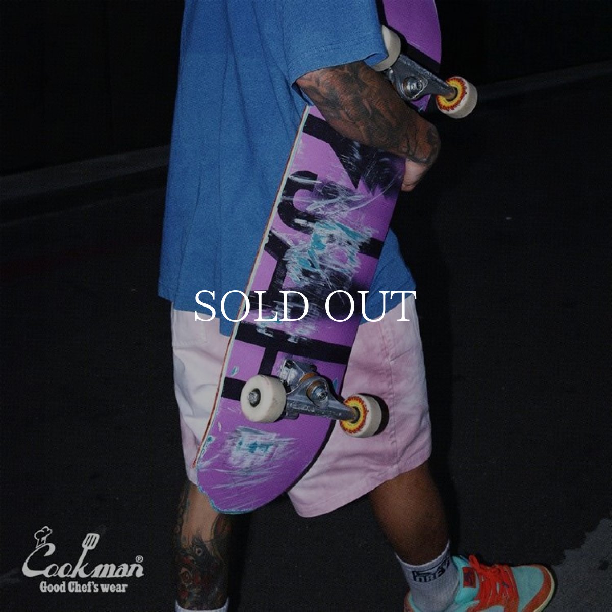 画像12: COOKMAN  Chef Pants Short Cabernet Stain (12)