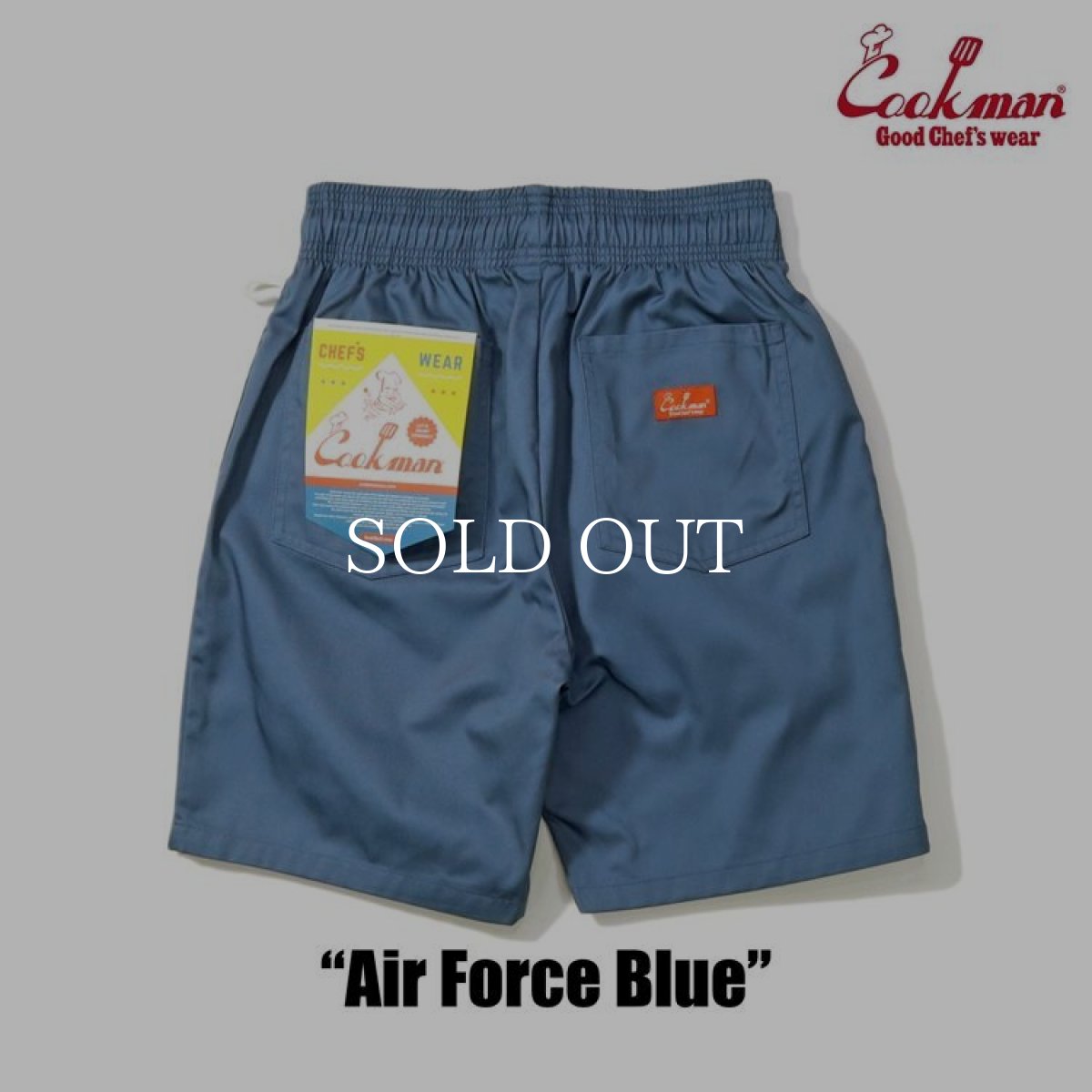 画像2: COOKMAN  Chef Pants Short Air Force Blue (2)
