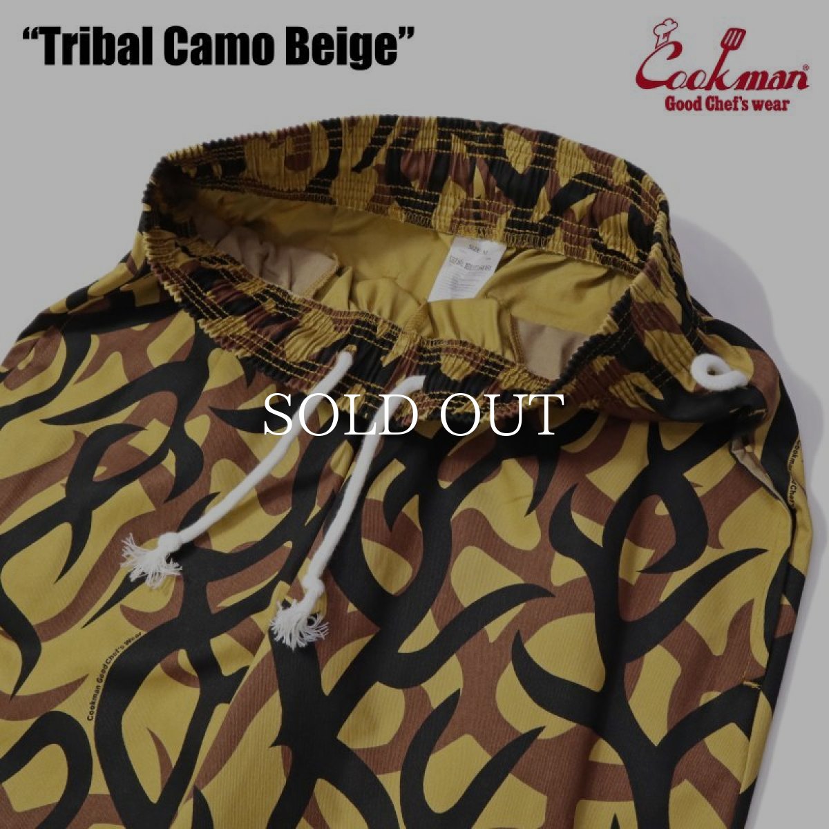 画像6: COOKMAN  Chef Pants Short Tribal Camo Beige (6)