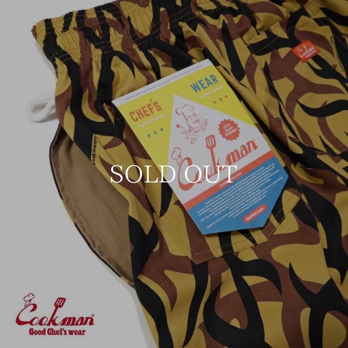画像7: COOKMAN  Chef Pants Short Tribal Camo Beige (7)