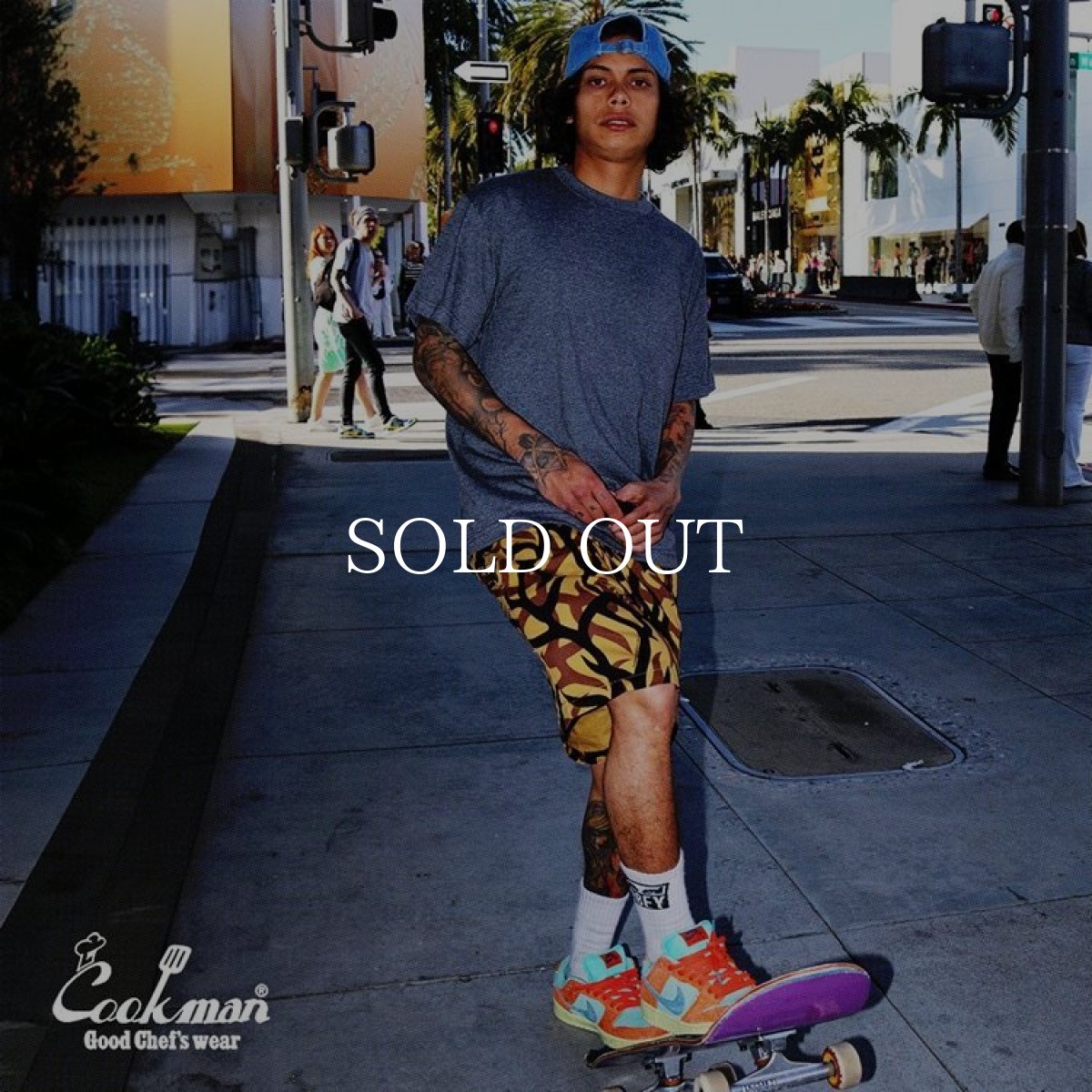 画像9: COOKMAN  Chef Pants Short Tribal Camo Beige (9)