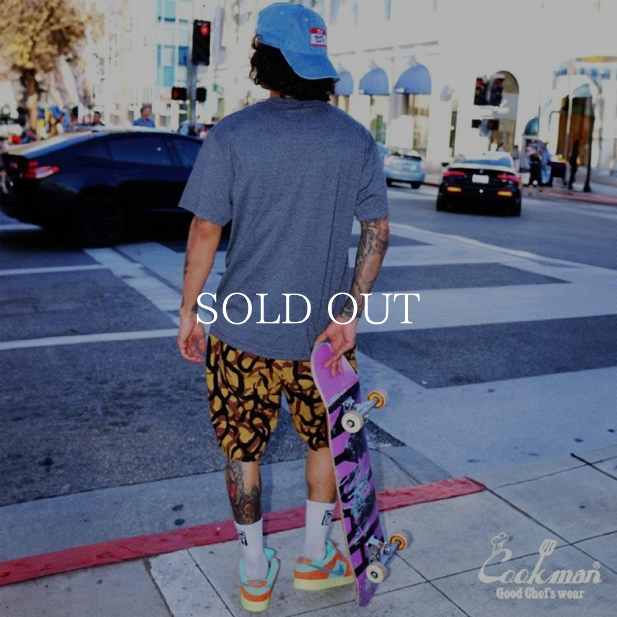 画像8: COOKMAN  Chef Pants Short Tribal Camo Beige (8)