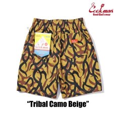 画像2: COOKMAN  Chef Pants Short Tribal Camo Beige (2)