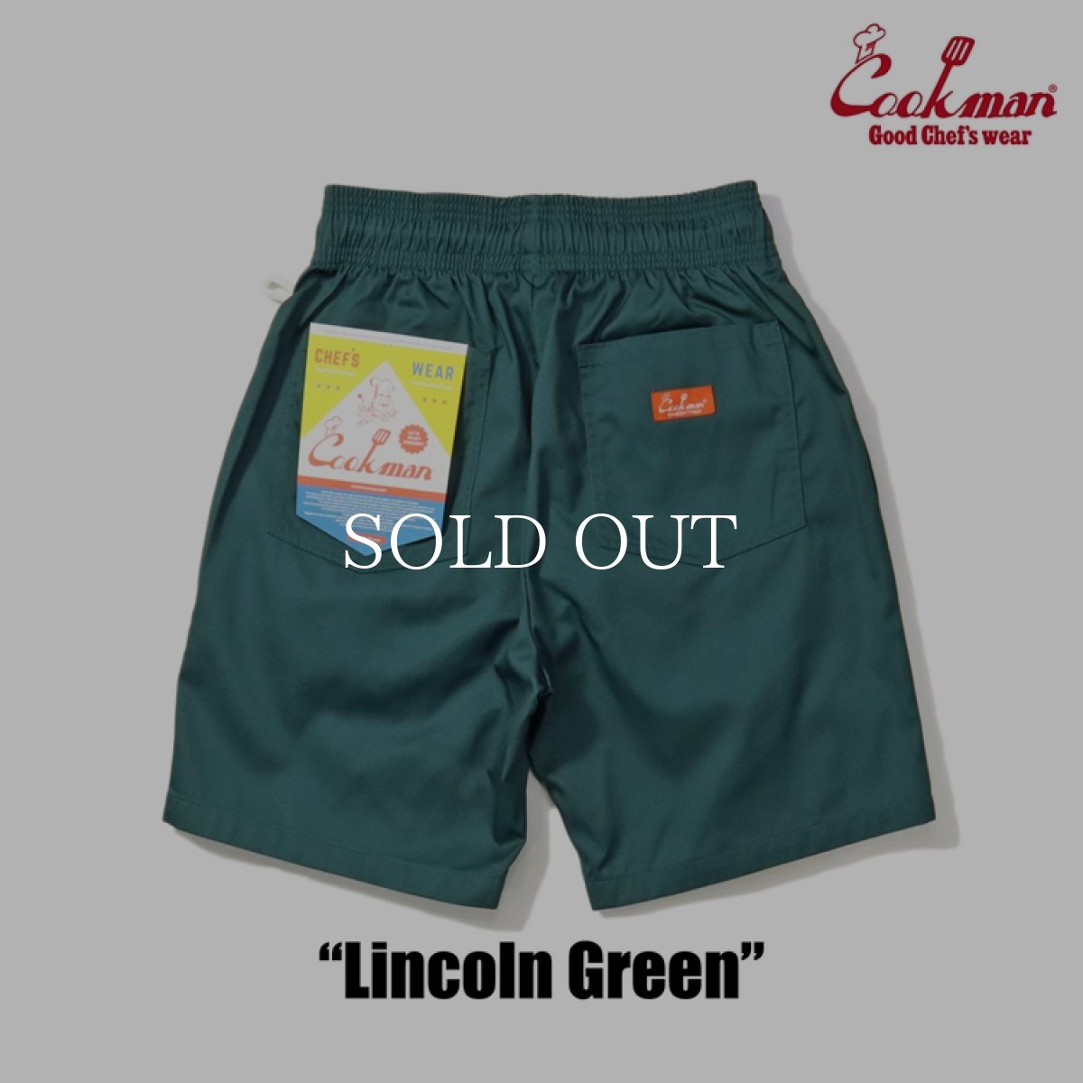 画像2: COOKMAN  Chef Pants Short Lincoln Green (2)