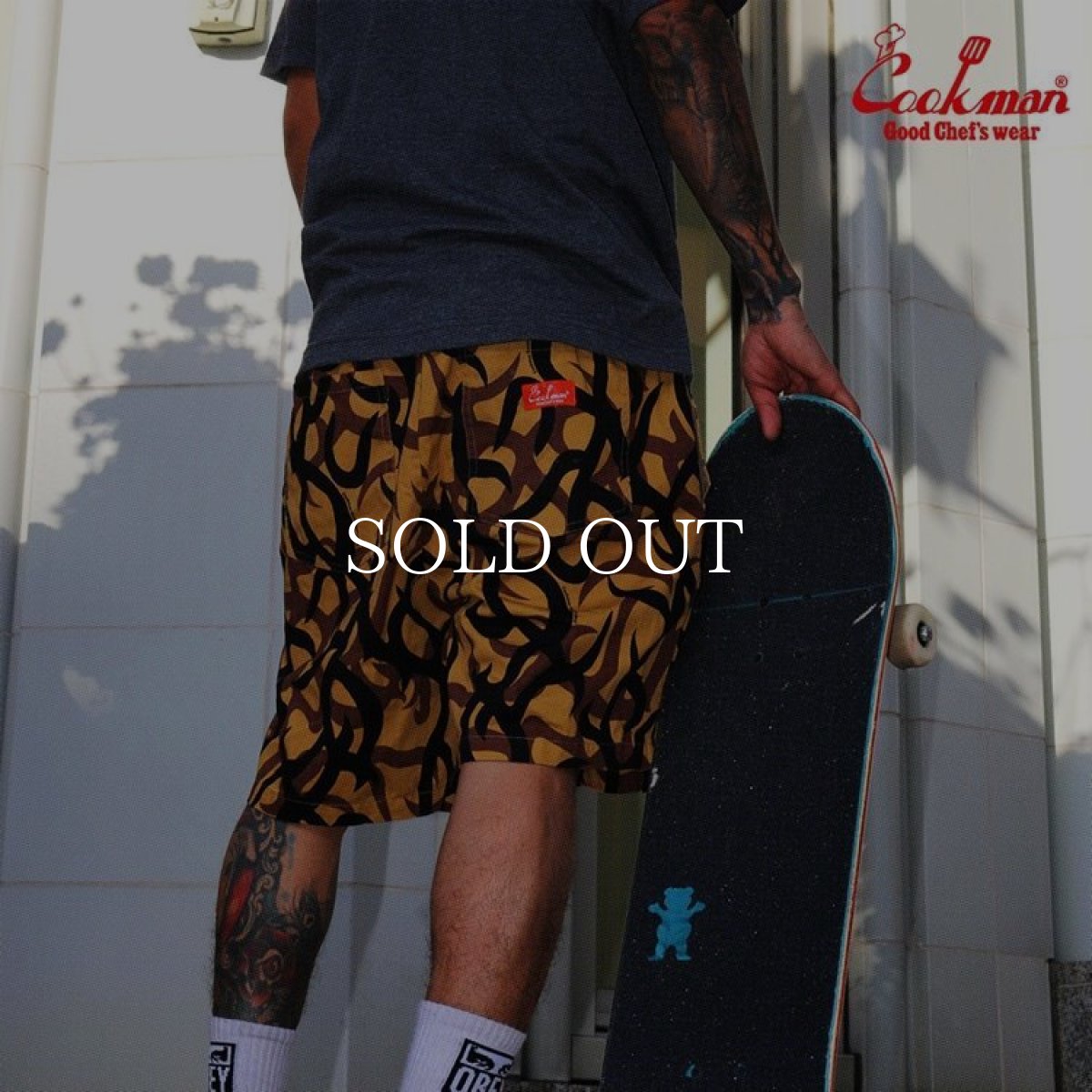 画像11: COOKMAN  Chef Pants Short Tribal Camo Beige (11)