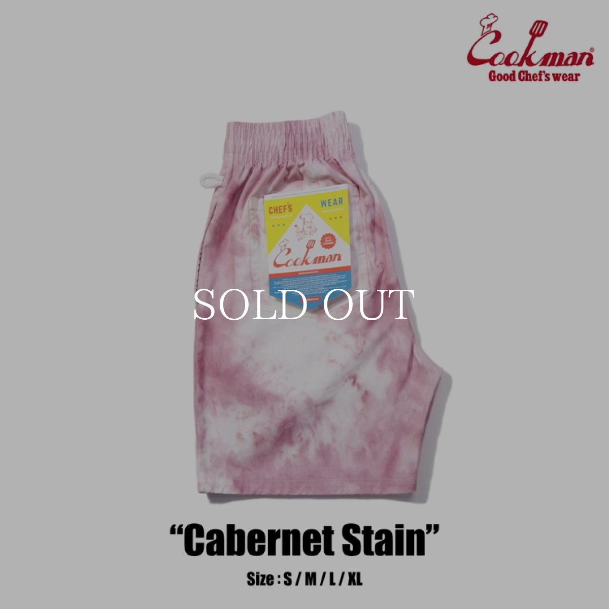 画像1: COOKMAN  Chef Pants Short Cabernet Stain (1)