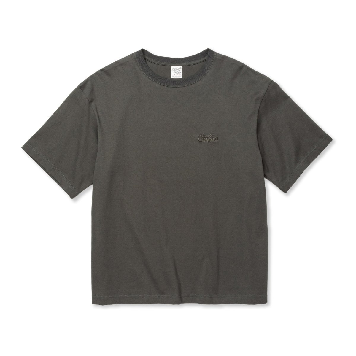 画像3: CALEE  EMBROIDERY DROP SHOULDER S/S TEE (3)