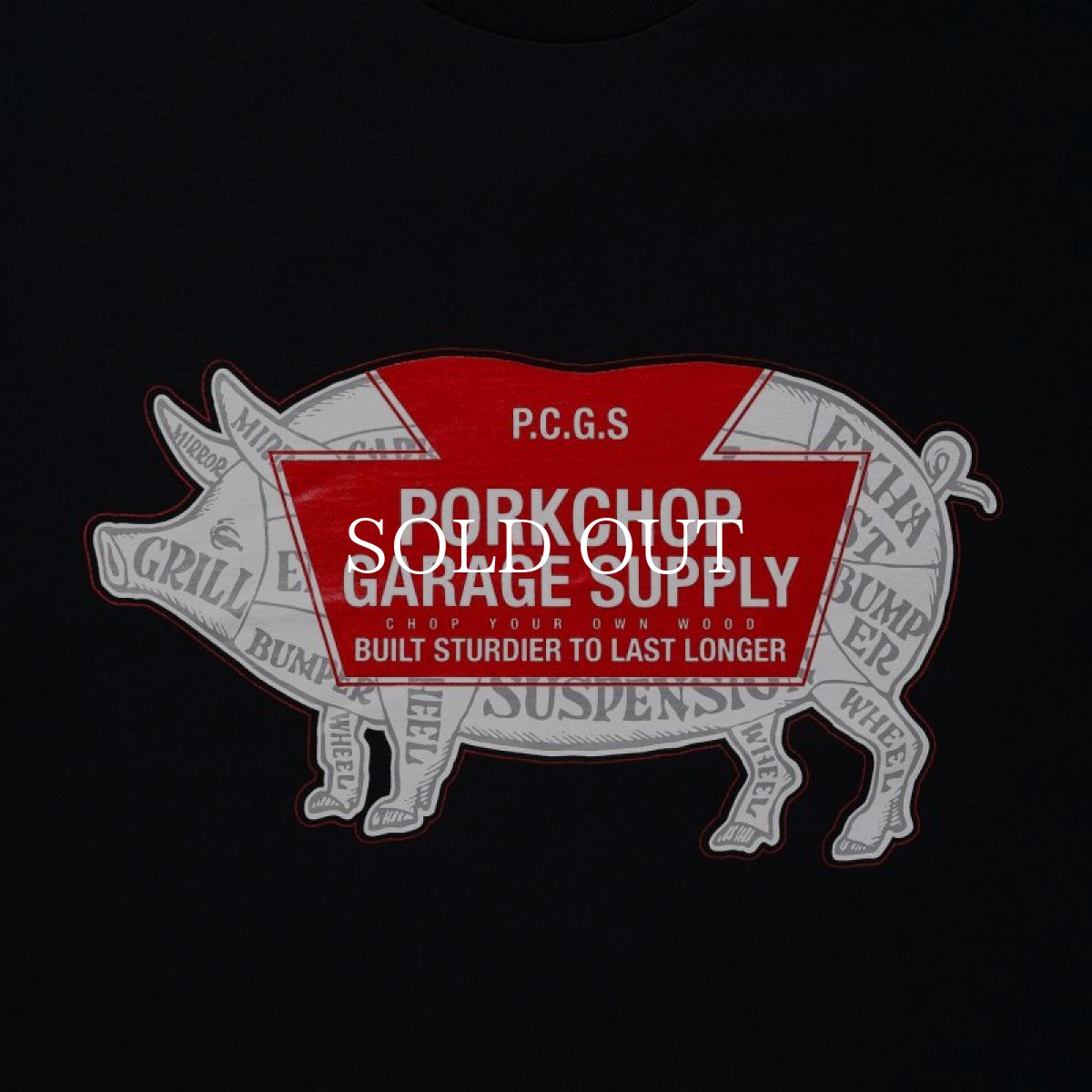 画像7: PORKCHOP GARAGE SUPPLY  LOGO PORK TEE (7)