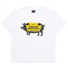 画像1: PORKCHOP GARAGE SUPPLY  LOGO PORK TEE (1)