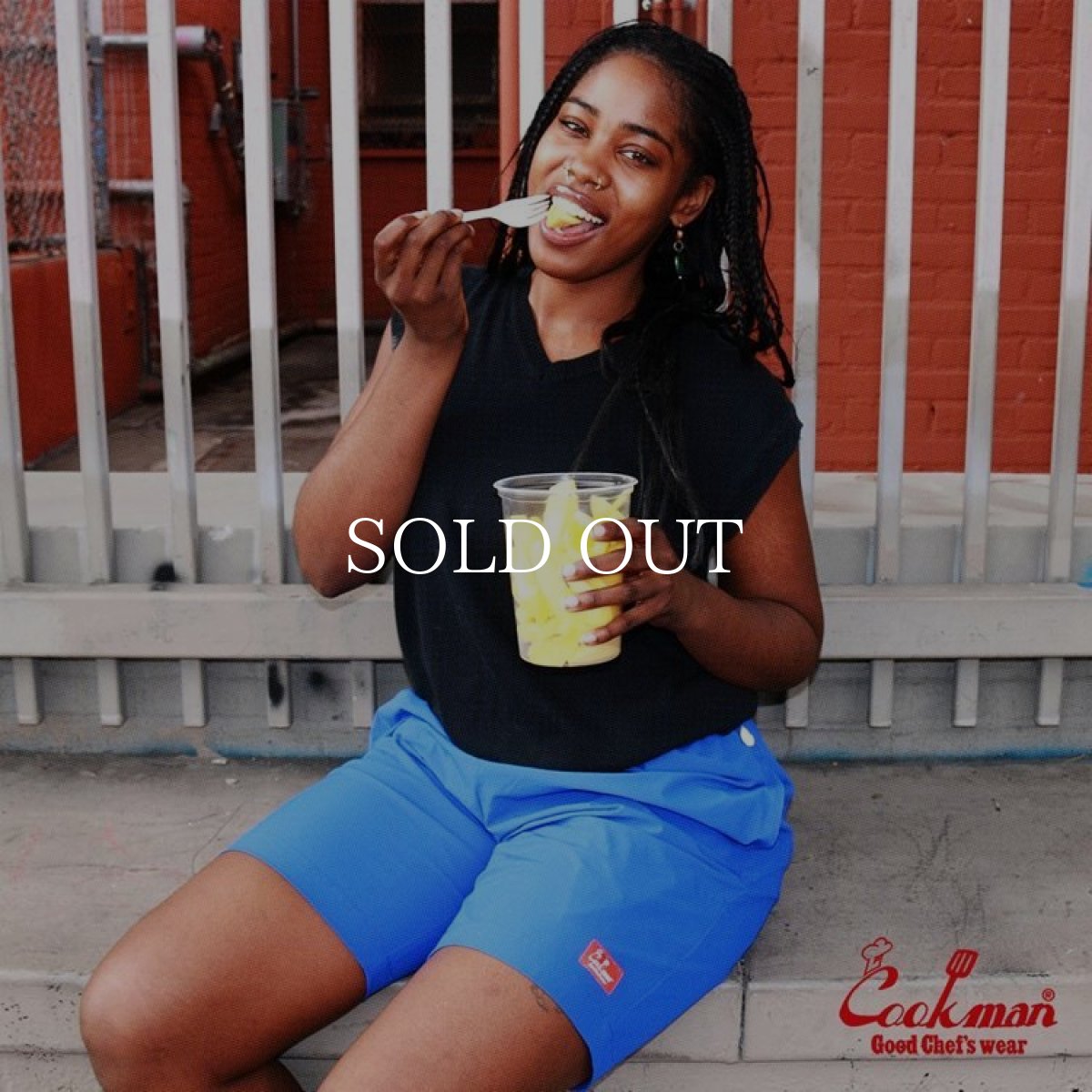 画像6: COOKMAN  Chef Pants Short Light California Blue (6)