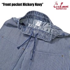 画像14: COOKMAN  Chef Pants Short Front pocket Hickory Navy (14)
