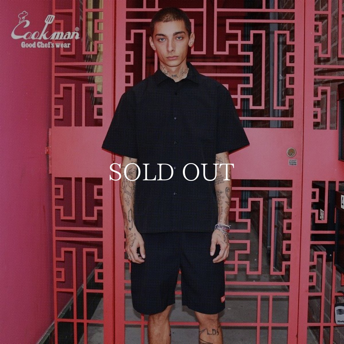 画像6: COOKMAN  Chef Pants Short Light Black (6)