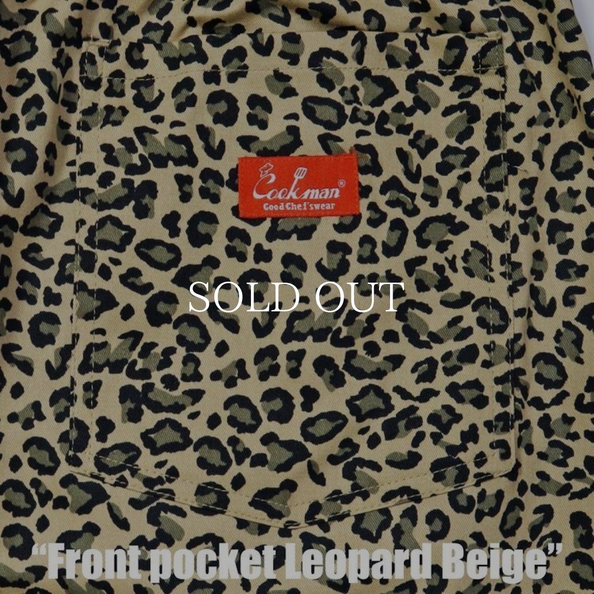 画像12: COOKMAN  Chef Pants Short Front pocket Leopard Beige (12)