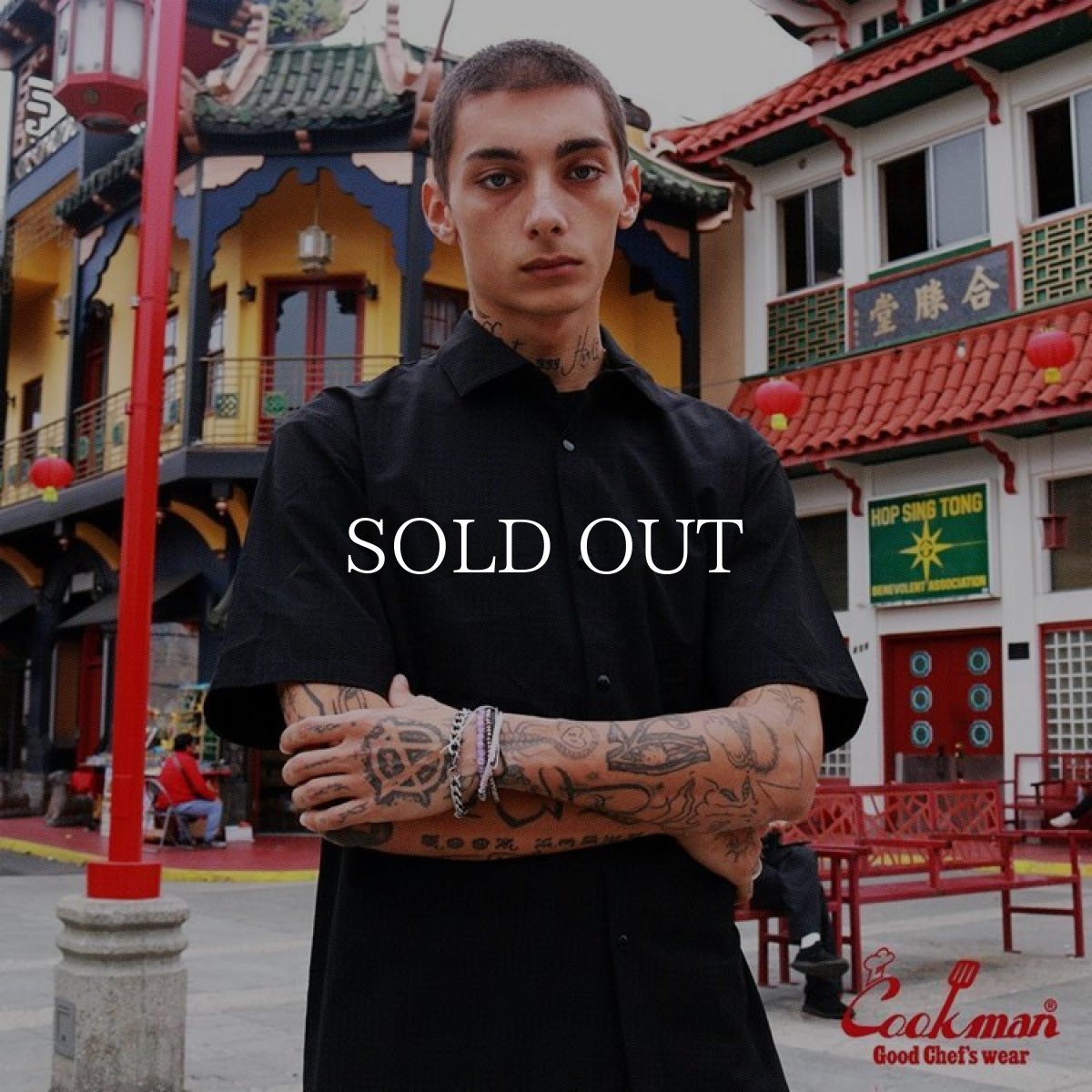 画像20: COOKMAN  Work Shirts Short Sleeve Light Black (20)