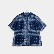 画像1: APPLEBUM  Indigo Paisley Shirt (1)