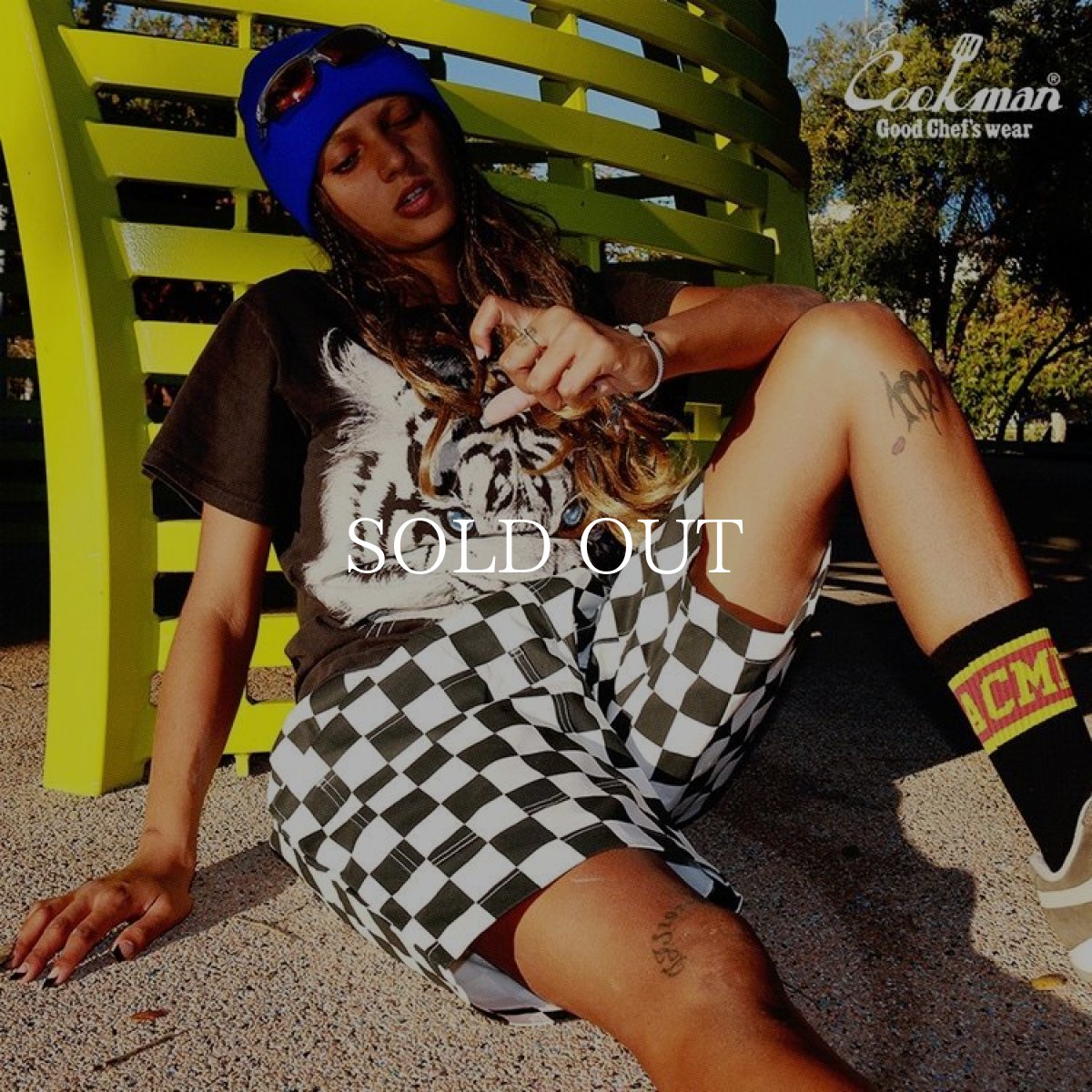 画像12: COOKMAN  Chef Pants Short Front pocket Checker Black (12)