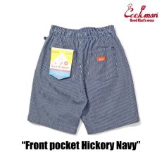 画像4: COOKMAN  Chef Pants Short Front pocket Hickory Navy (4)