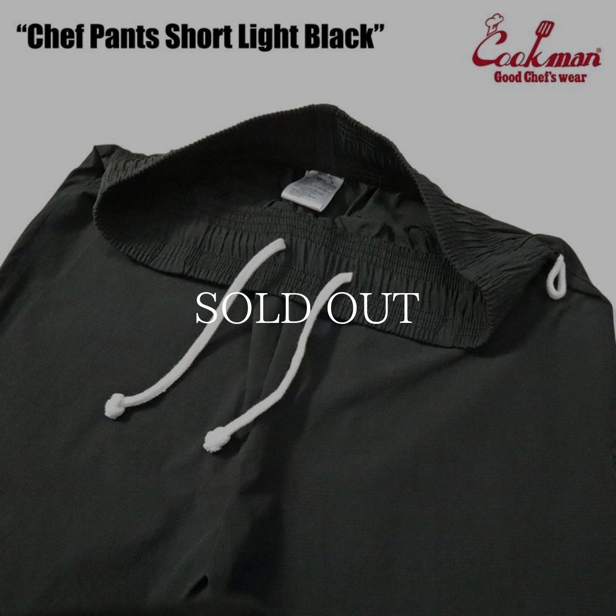 画像8: COOKMAN  Chef Pants Short Light Black (8)