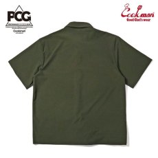 画像2: COOKMAN  Work Shirts Short Sleeve Light Olive (2)