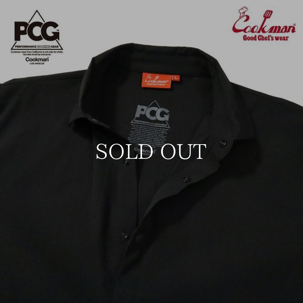 画像3: COOKMAN  Work Shirts Short Sleeve Light Black (3)