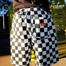 画像11: COOKMAN  Chef Pants Short Front pocket Checker Black (11)
